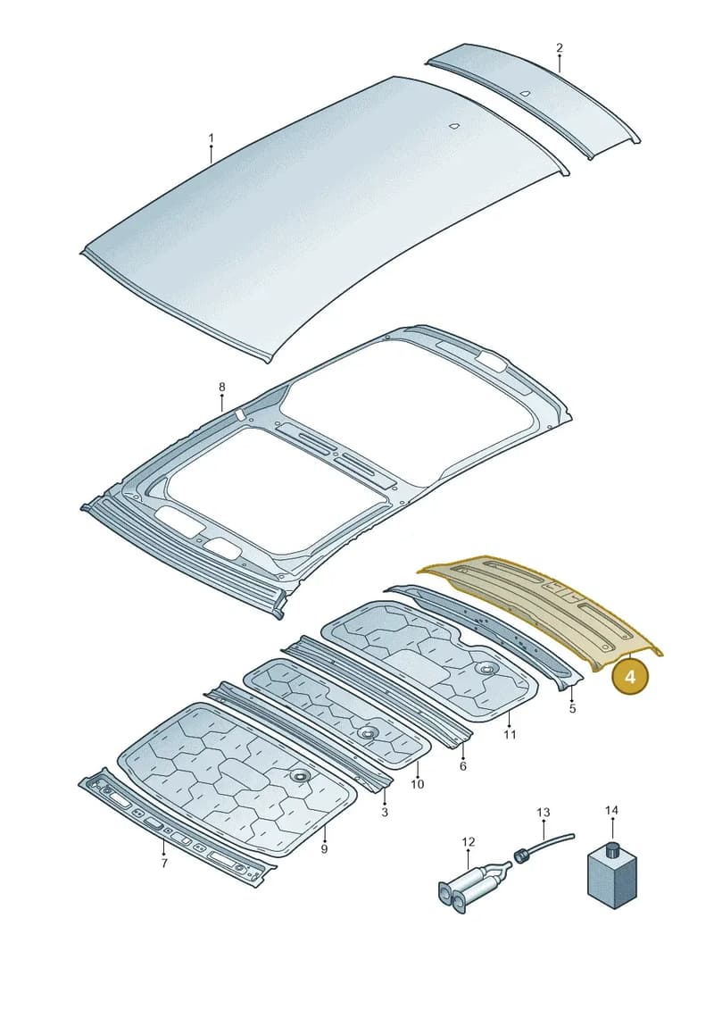 4K9817985 — Audi RS6 Avant (2019-2025) diagram 430817010, position 4