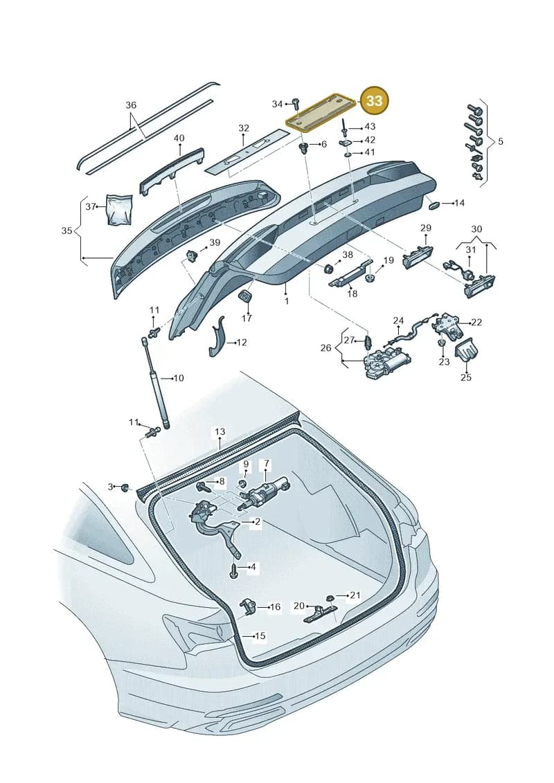4K9827113A9B9 — Audi RS6 Avant (2019-2025) diagram 537827000, position 33