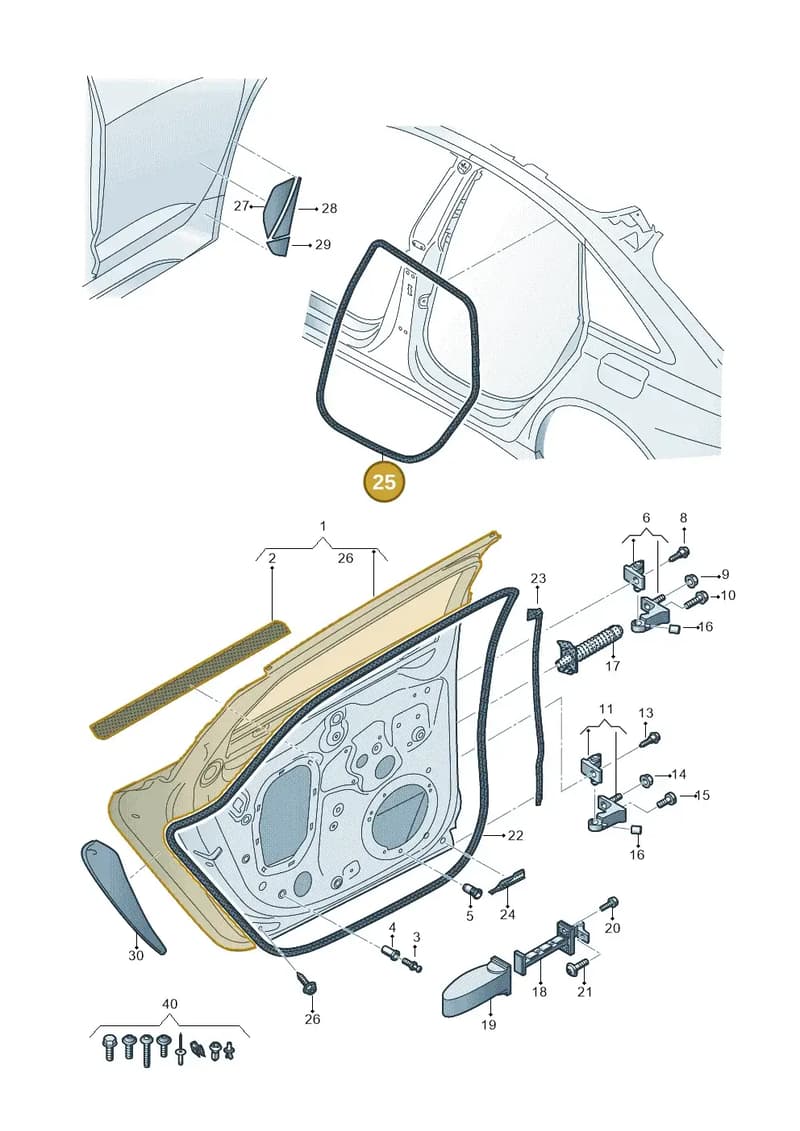 4K9833721A — Audi RS6 Avant (2019-2025) diagram 537833010, position 25