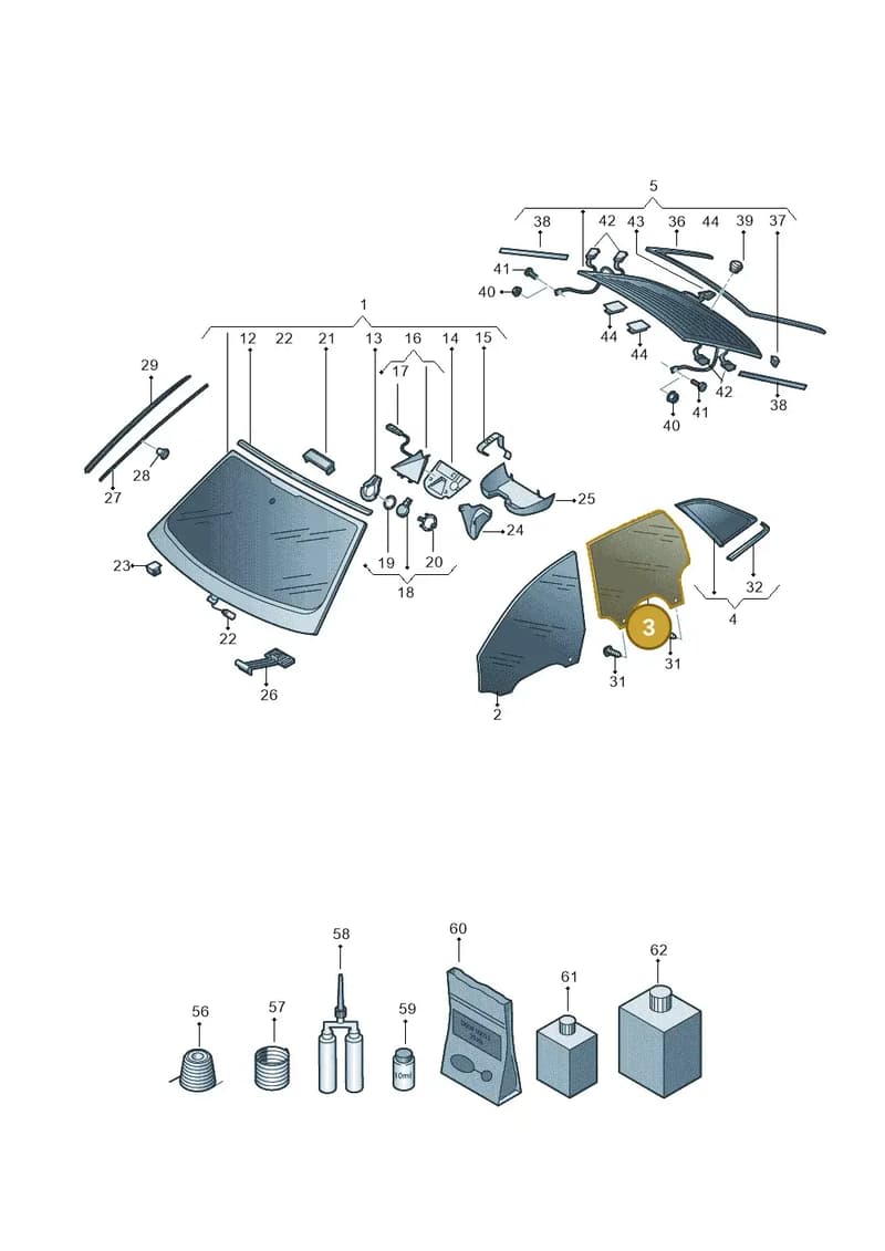 4K9845206B — Audi A6 (2018-2025) diagram 430845000, position 3