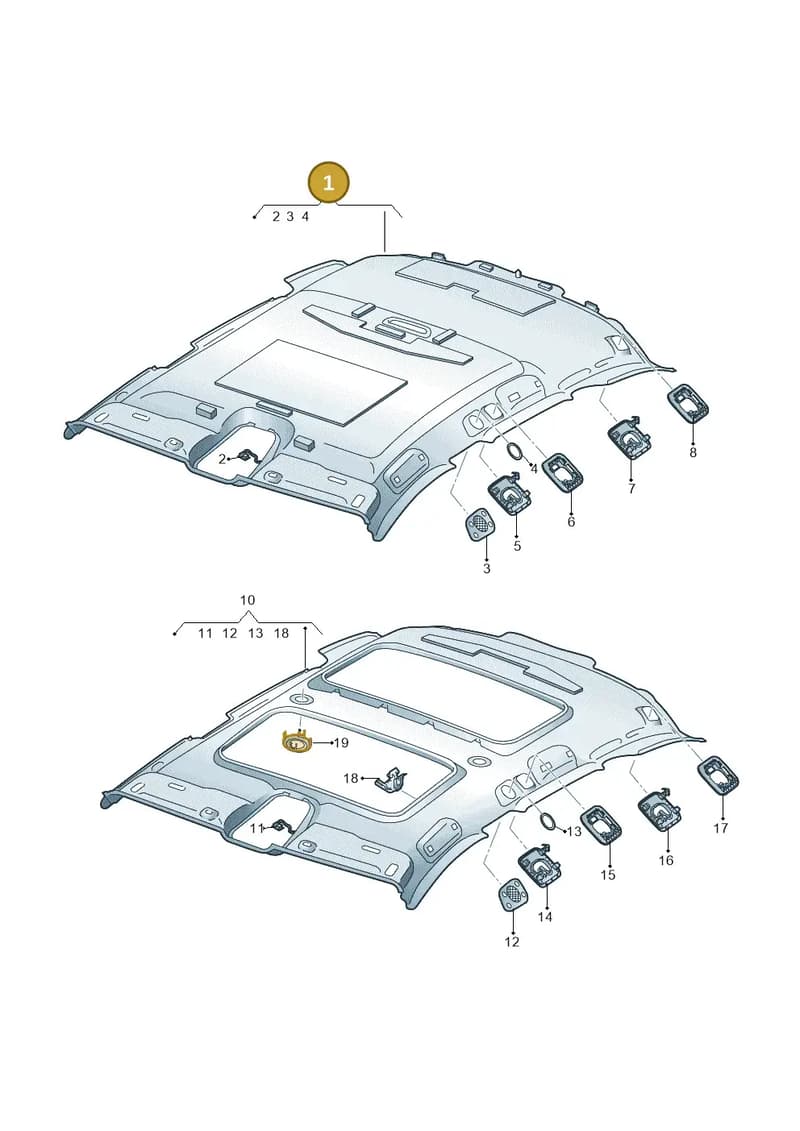 4K9867505H25M — Audi RS6 Avant (2019-2025) diagram 430867560, position 1