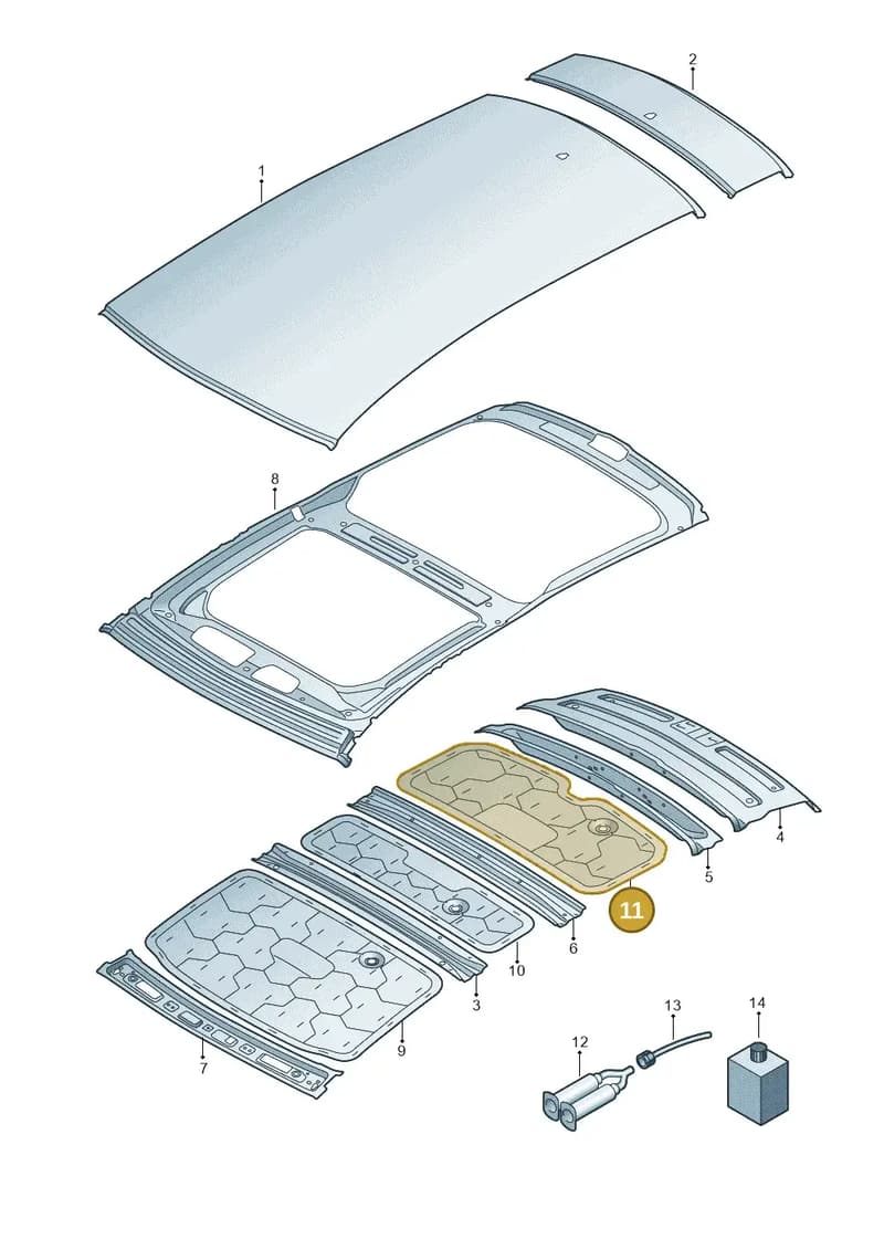 4K9867523B — Audi RS6 Avant (2019-2025) diagram 430817010, position 11