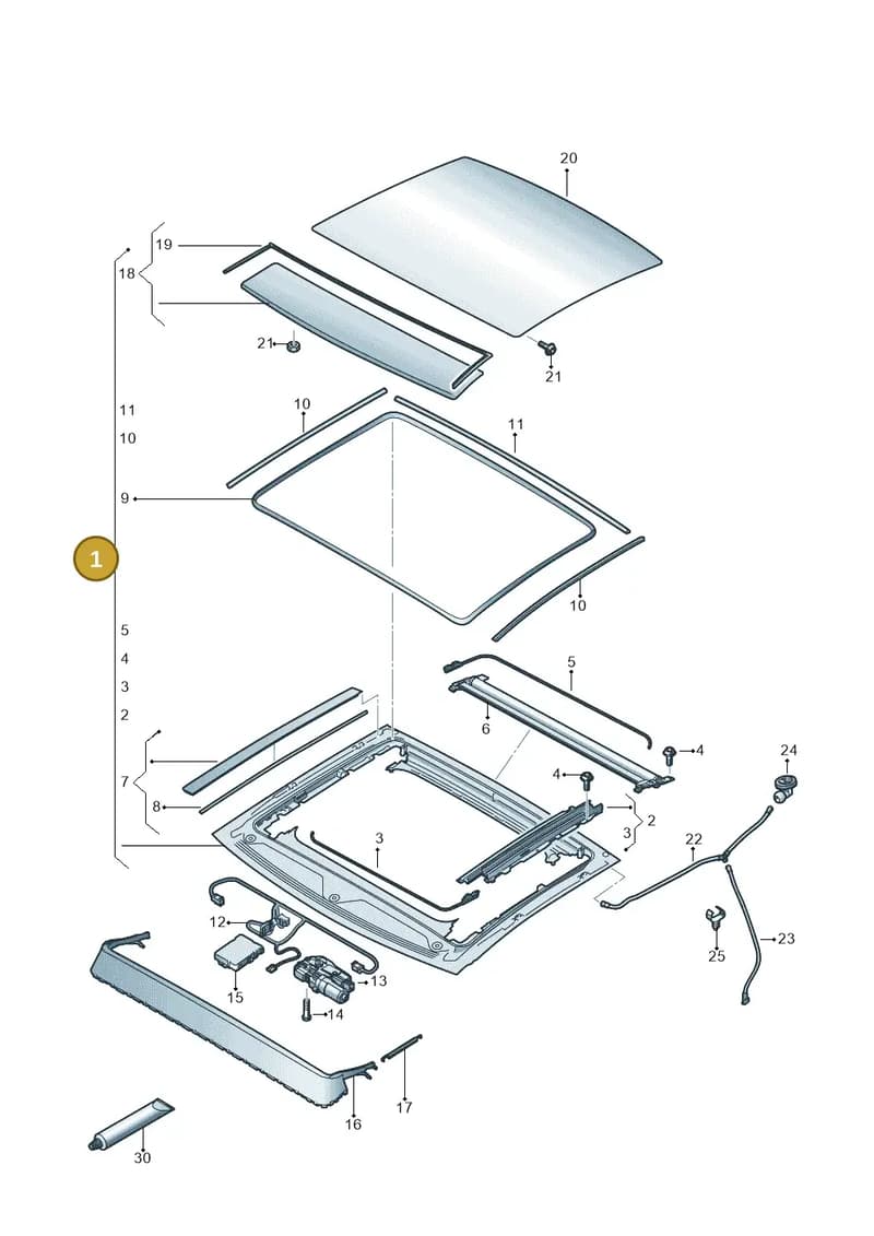 4K9877049B — Audi RS6 Avant (2019-2025) diagram 430877010, position 1