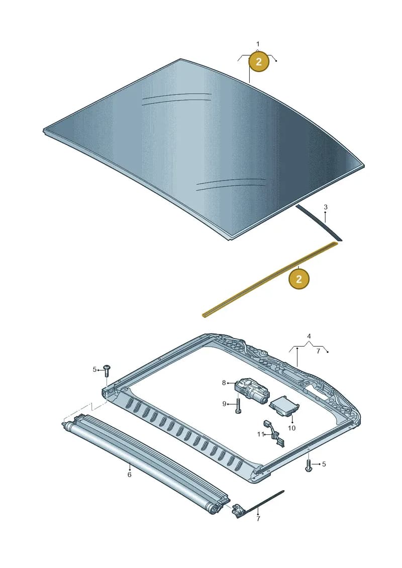 4K9877467B — Audi RS6 Avant (2019-2025) diagram 430877020, position 2
