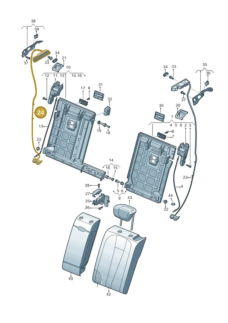 4K98856824PK — Audi RS6 Avant (2019-2025) diagram 430885070, position 24