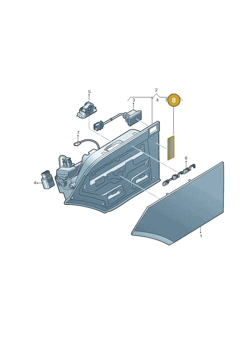 4KE010007 — Audi Q8 e-tron (2018-2025) diagram 586821110, position 8