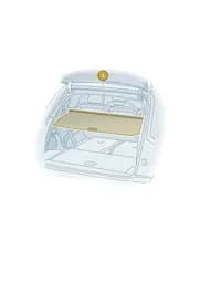 4KE06116794H Audi Cover Blind for Luggage Compartment (Soul Black 94H)