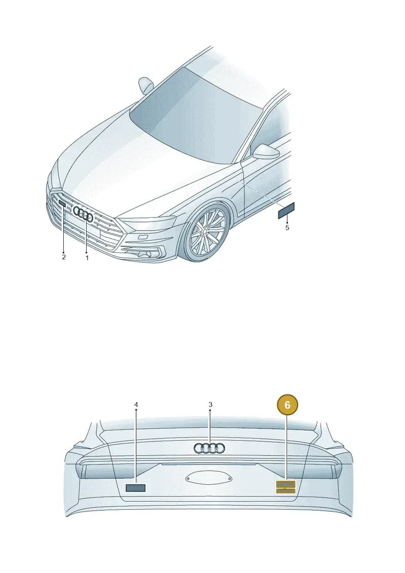 4KE071806 — Audi Q8 e-tron (2018-2025) diagram 586071080, position 6