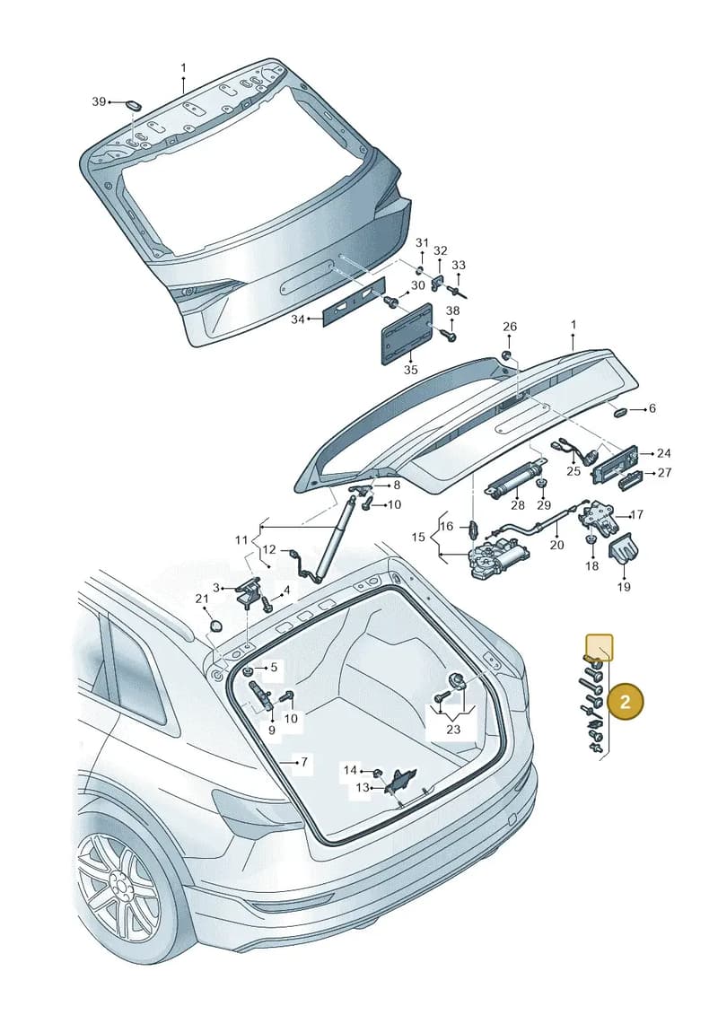 4KE098617A — Audi Q8 e-tron (2018-2025) diagram 586827000, position 2