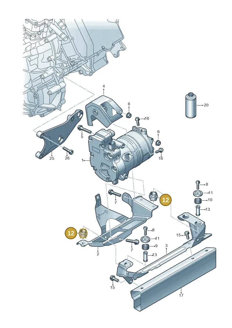 4KE317867F — Audi Q8 e-tron (2018-2025) diagram 586260300, position 12