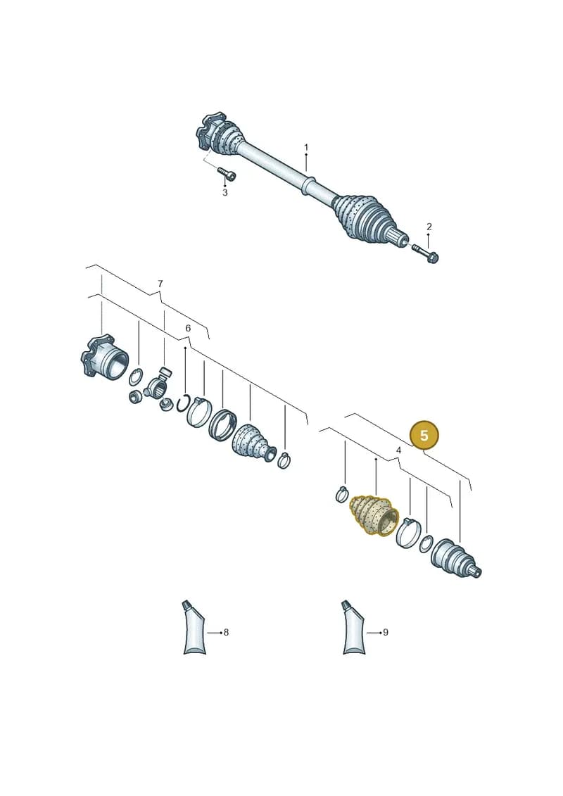4KE498099A — Audi Q8 e-tron (2018-2025) diagram 586407020, position 5