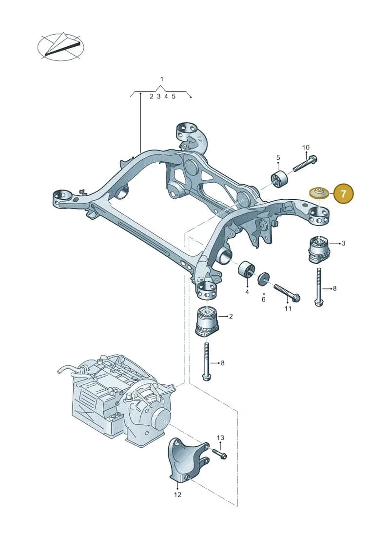 4KE505257A — Audi Q8 e-tron (2018-2025) diagram 586505000, position 7