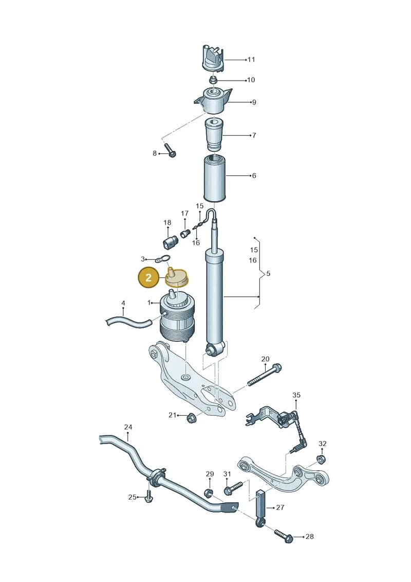 4KE512149A — Audi Q8 e-tron (2018-2025) diagram 586511150, position 2