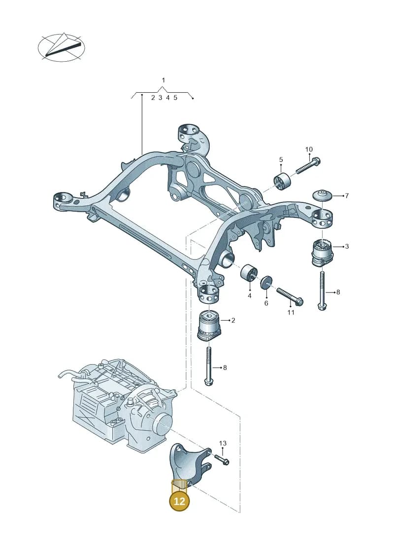 4KE599307A — Audi Q8 e-tron (2018-2025) diagram 586505000, position 12