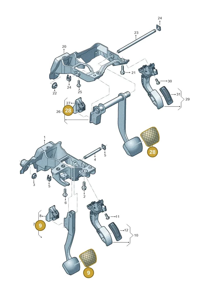 4KE723173A — Audi Q8 e-tron (2018-2025) diagram 586723250, position 9+28