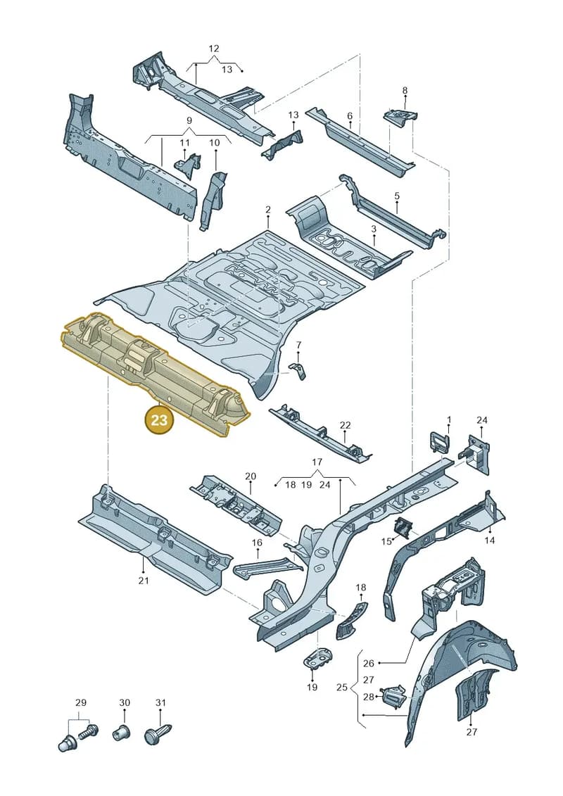 4KE802081 — Audi Q8 e-tron (2018-2025) diagram 586803000, position 23