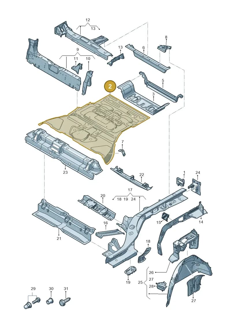 4KE803093 — Audi Q8 e-tron (2018-2025) diagram 586803000, position 2