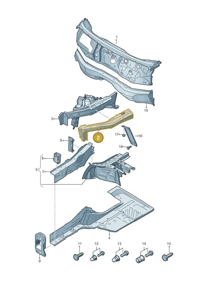 4KE805030 — Audi Q8 e-tron (2018-2025) diagram 586805100, position 2