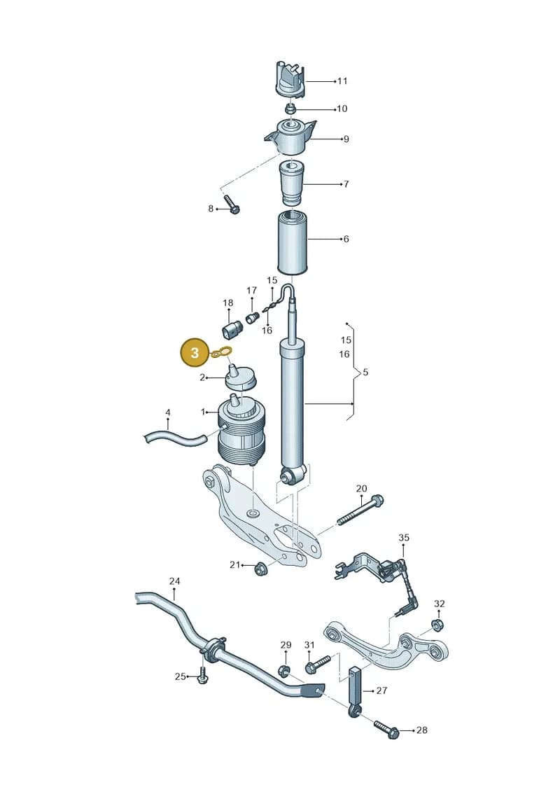 4KE805415 — Audi Q8 e-tron (2018-2025) diagram 586511150, position 3