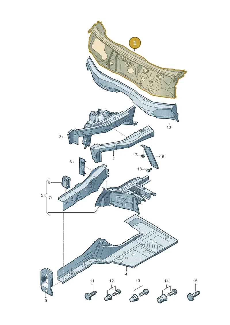 4KE805431A — Audi Q8 e-tron (2018-2025) diagram 586805100, position 1