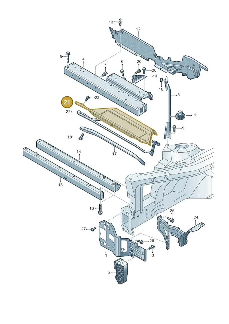 4KE805713 — Audi Q8 e-tron (2018-2025) diagram 586805200, position 21