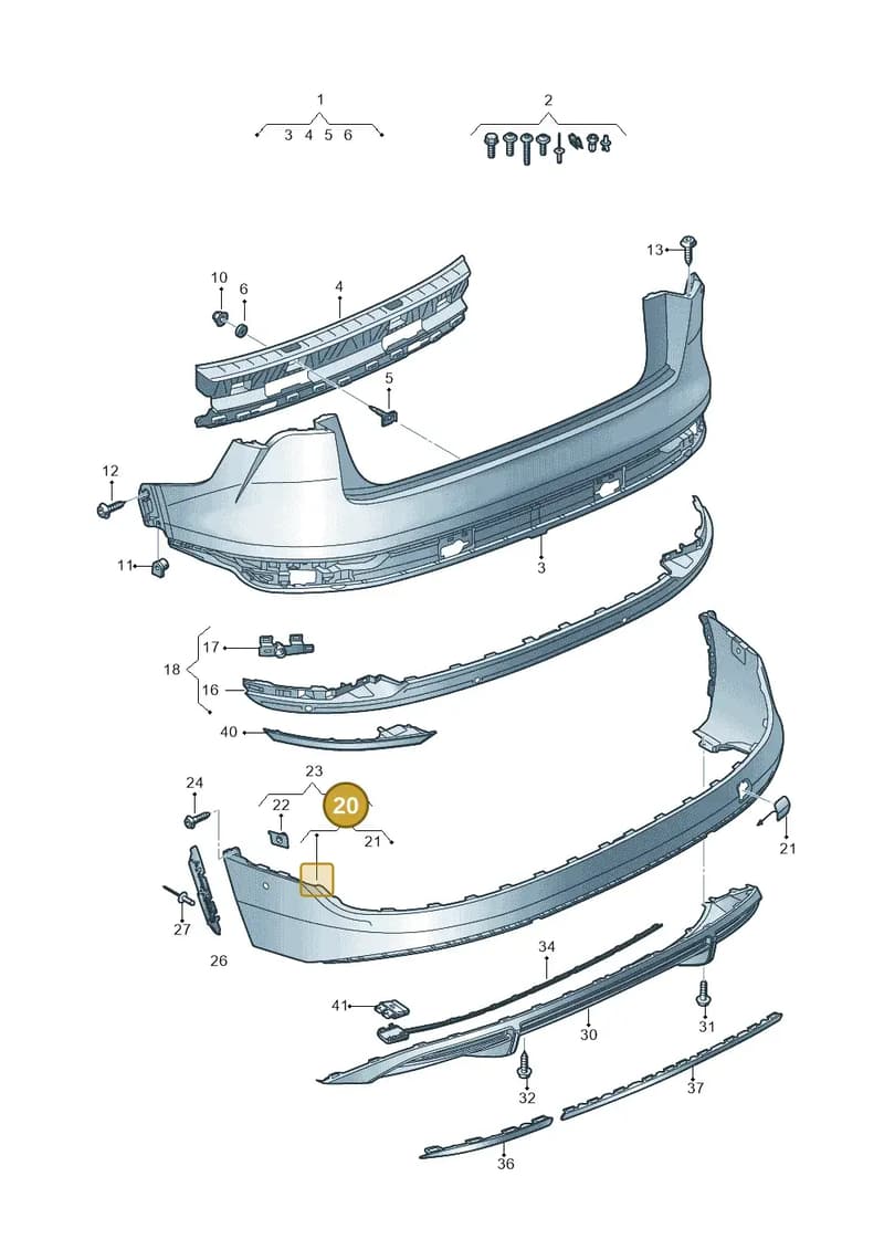 4KE807434DGRU — Audi Q8 e-tron (2018-2025) diagram 586807700, position 20