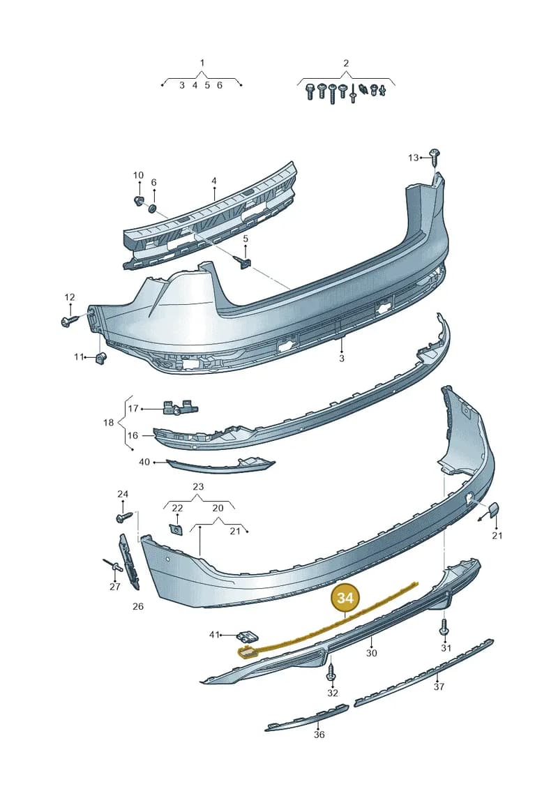 4KE807900C — Audi Q8 e-tron (2018-2025) diagram 586807700, position 34