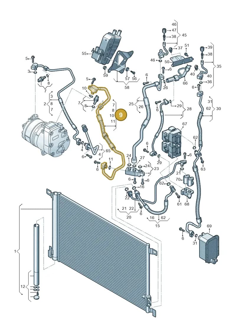 4KE816743L — Audi Q8 e-tron (2018-2025) diagram 586260700, position 9