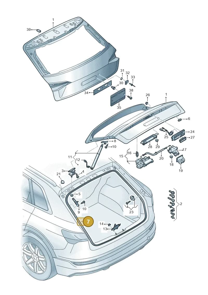 4KE827705A — Audi Q8 e-tron (2018-2025) diagram 586827000, position 7