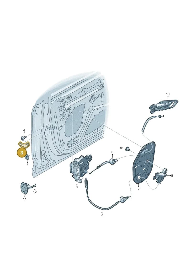 4KE837087 — Audi Q8 e-tron (2018-2025) diagram 586837030, position 3