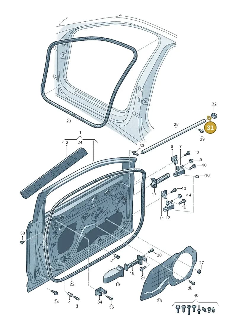 4KE837708 — Audi Q8 e-tron (2018-2025) diagram 586831010, position 31