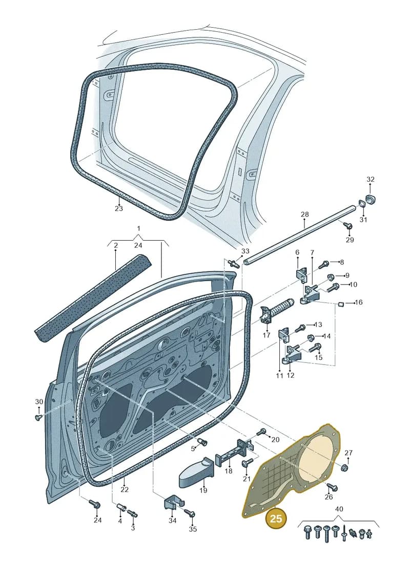4KE837866 — Audi Q8 e-tron (2018-2025) diagram 586831010, position 25