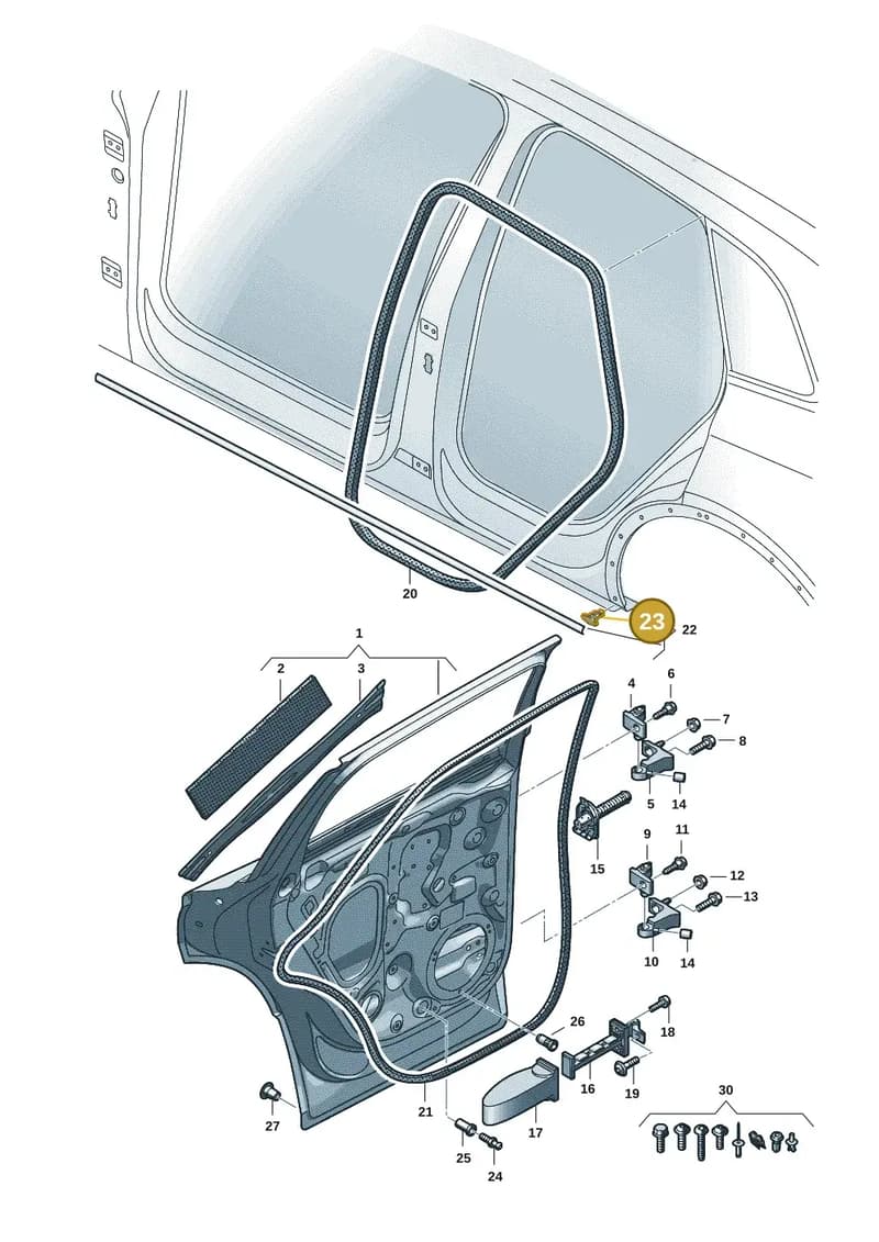 4KE839069 — Audi Q6 e-tron (2023-2025) diagram f5s833010, position 23