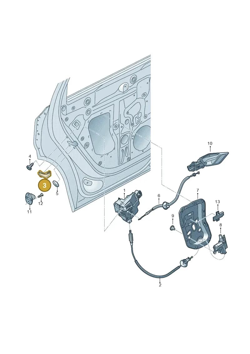 4KE839087 — Audi Q8 e-tron (2018-2025) diagram 586839030, position 3