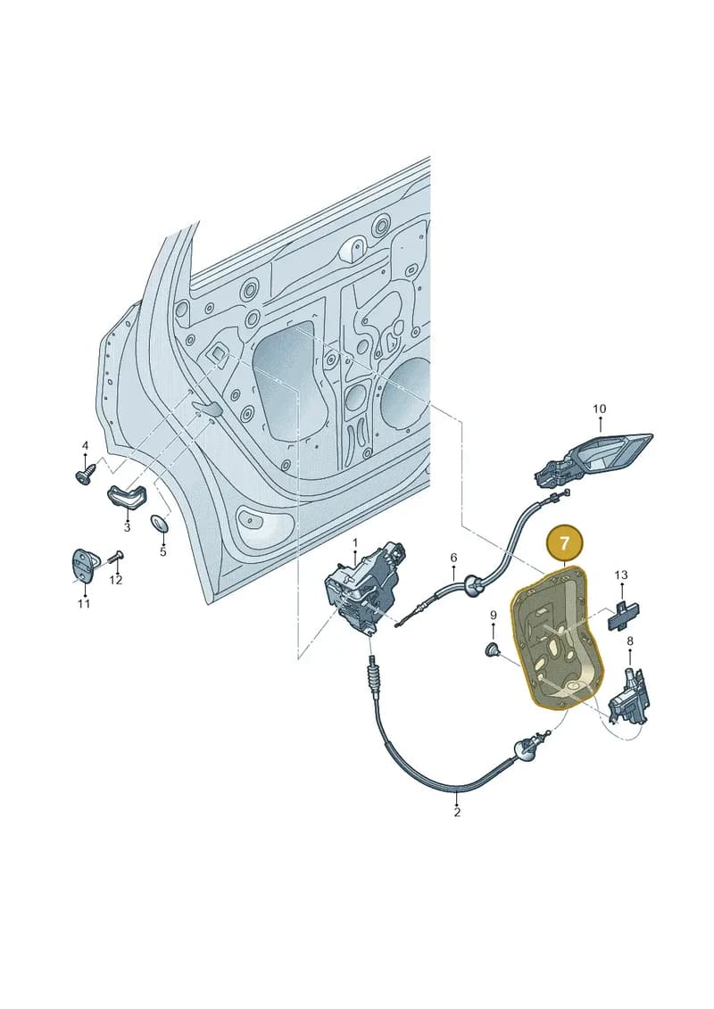 4KE839103 — Audi Q8 e-tron (2018-2025) diagram 586839030, position 7