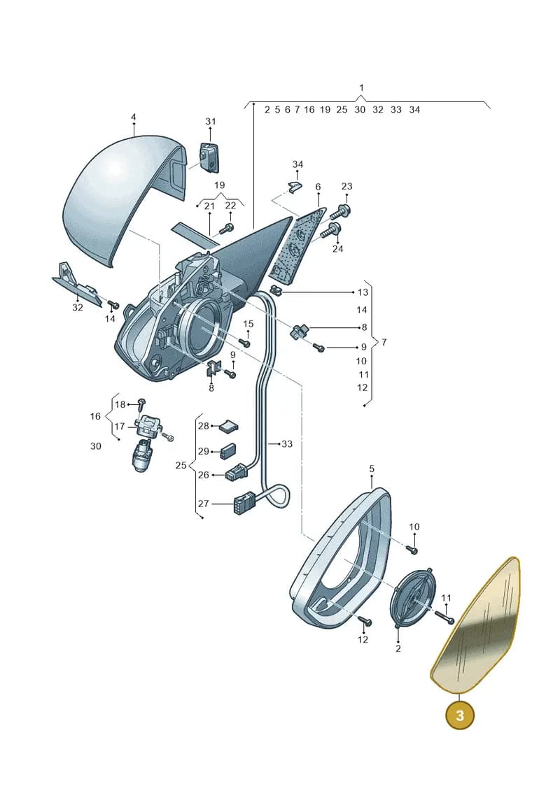 4KE857535N — Audi Q8 e-tron (2018-2025) diagram 586857400, position 3