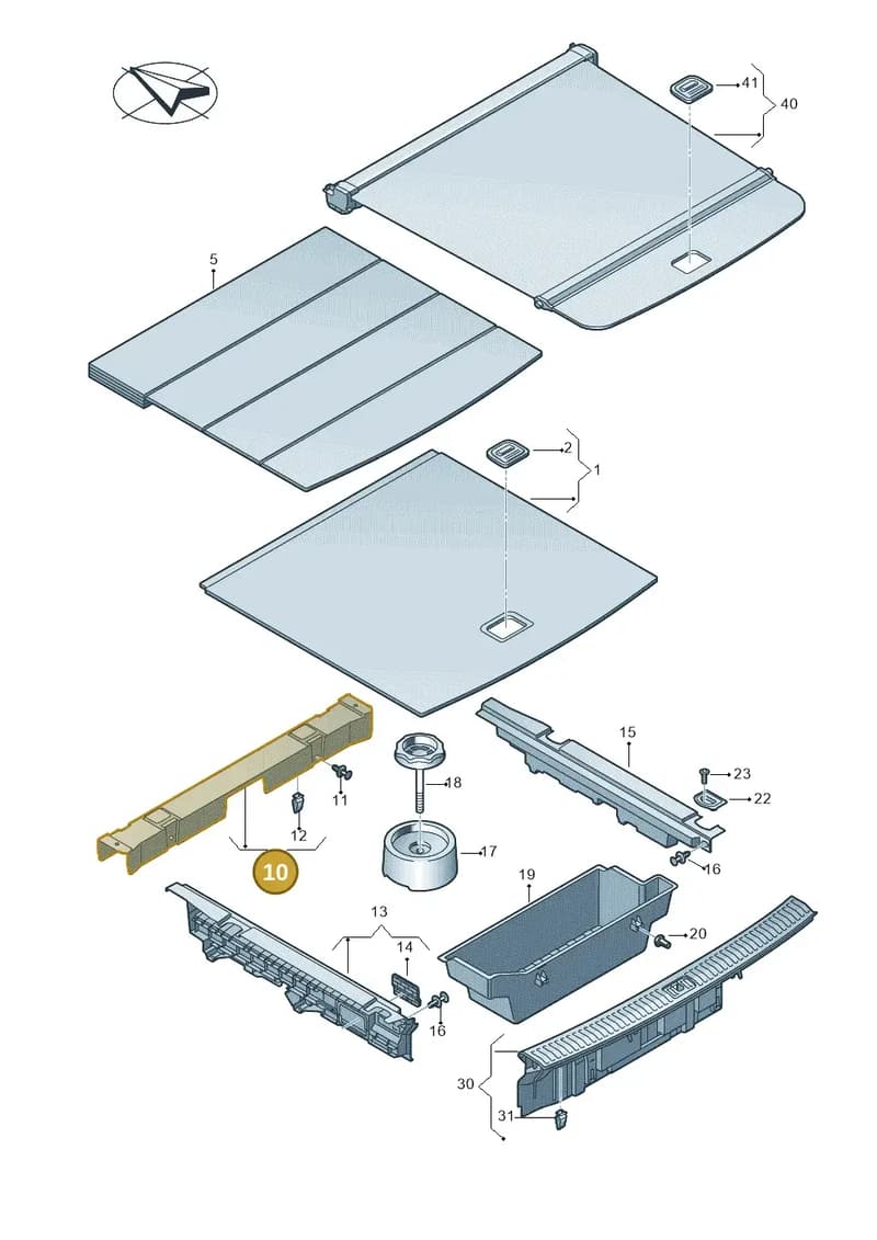 4KE861529 — Audi Q8 e-tron (2018-2025) diagram 586863850, position 10