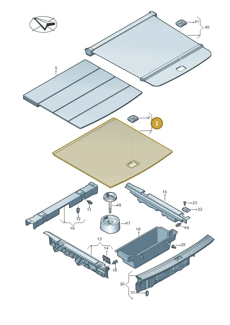 4KE861531AQA5 — Audi Q8 e-tron (2018-2025) diagram 586863850, position 1