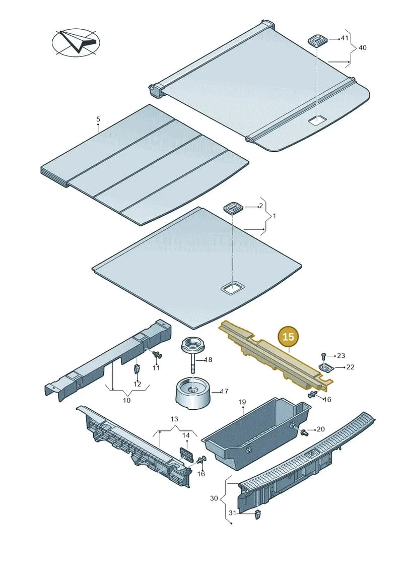 4KE861828A — Audi Q8 e-tron (2018-2025) diagram 586863850, position 15