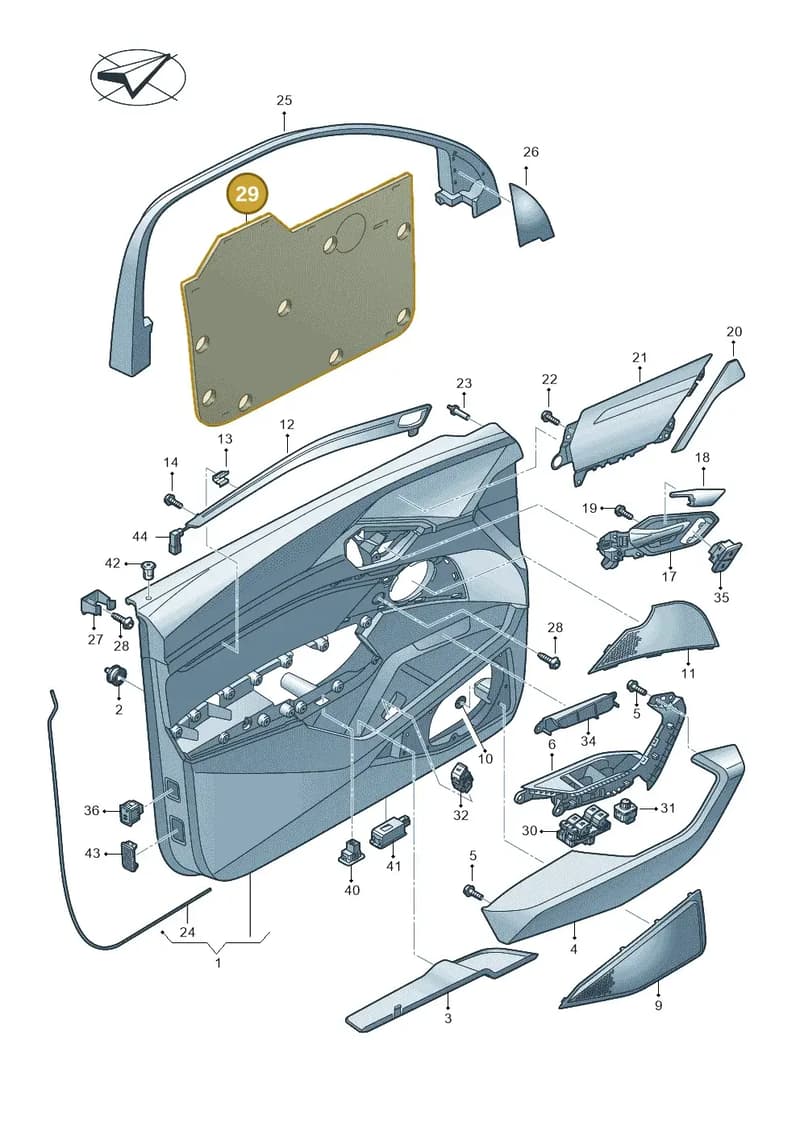 4KE863979 — Audi Q8 e-tron (2018-2025) diagram 586867000, position 29