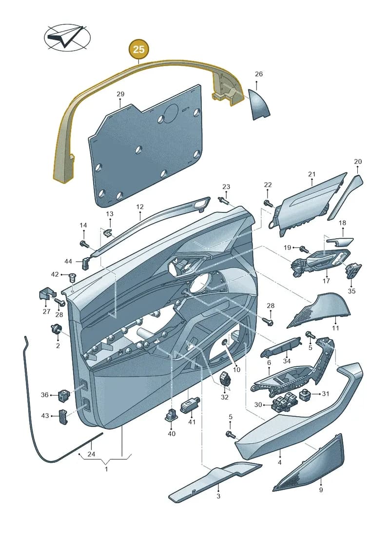 4KE8676094PK — Audi Q8 e-tron (2018-2025) diagram 586867000, position 25