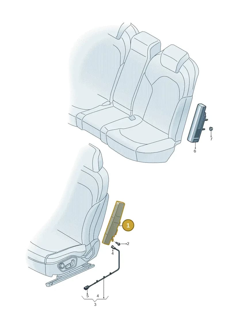 4KE880242F — Audi Q8 e-tron (2018-2025) diagram 435880200, position 1