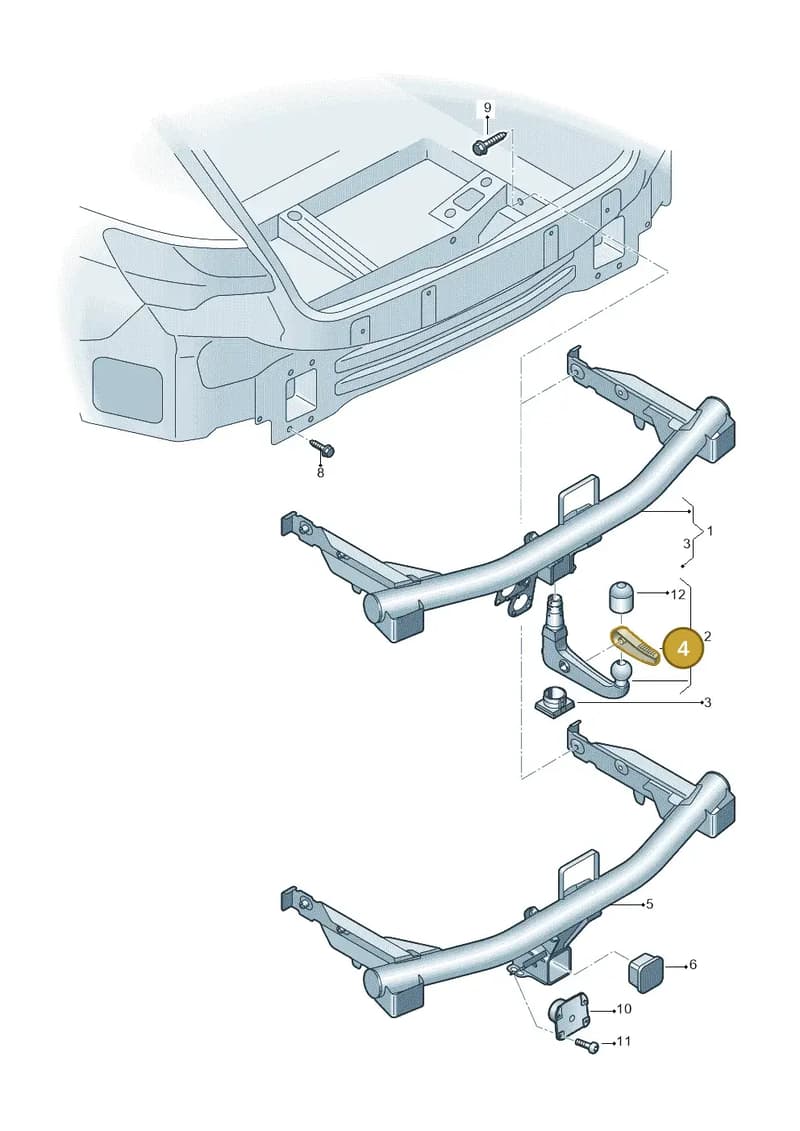 4KE898493 — Audi Q8 e-tron (2018-2025) diagram 586804500, position 4