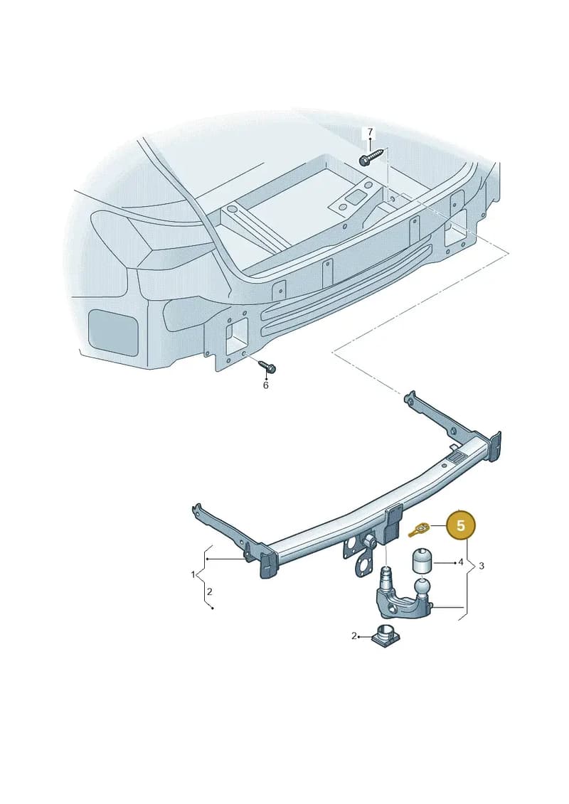 4KE898493 — Audi A3 Sportback (2019-2025) diagram 596804050, position 5