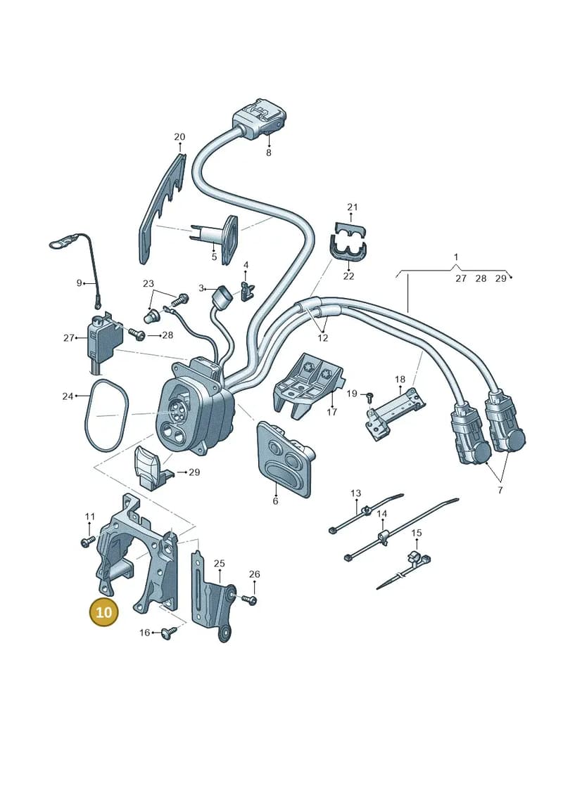 4KE907175A — Audi Q8 e-tron (2018-2025) diagram 586970120, position 10