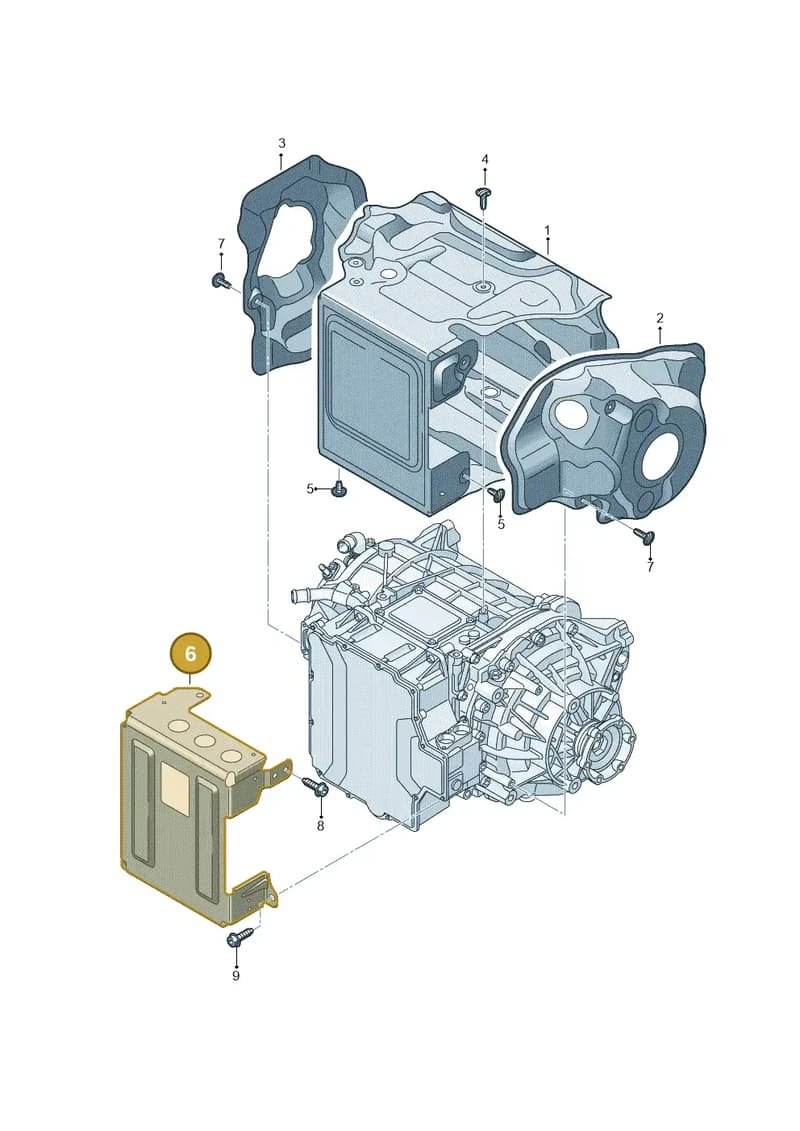 4KE907433 — Audi Q8 e-tron (2018-2025) diagram 586901801, position 6
