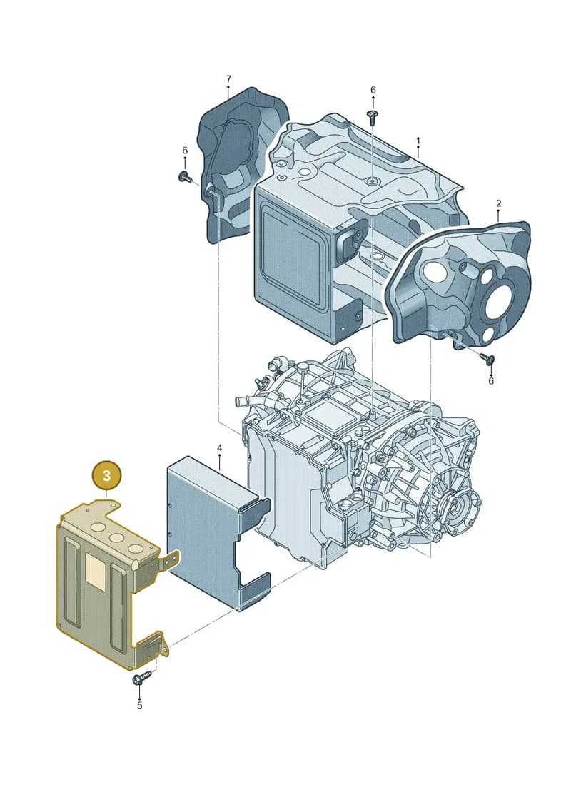 4KE907433 — Audi Q8 e-tron (2018-2025) diagram 586100850, position 3