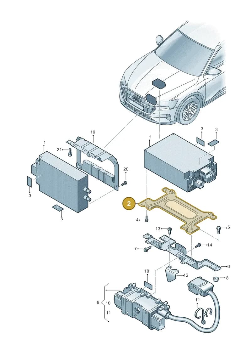 4KE907456 — Audi Q8 e-tron (2018-2025) diagram 586915800, position 2