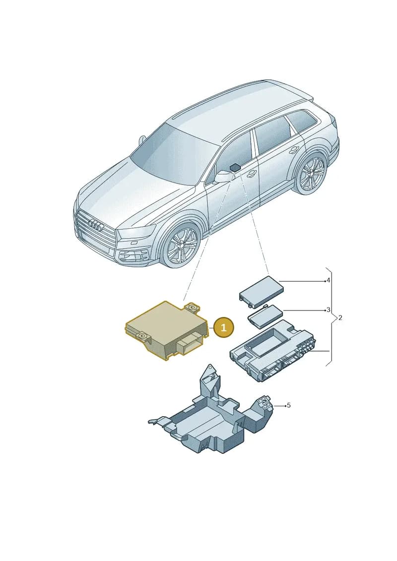 4KE907468D — Audi Q7 (2015-2025) diagram 859907000, position 1