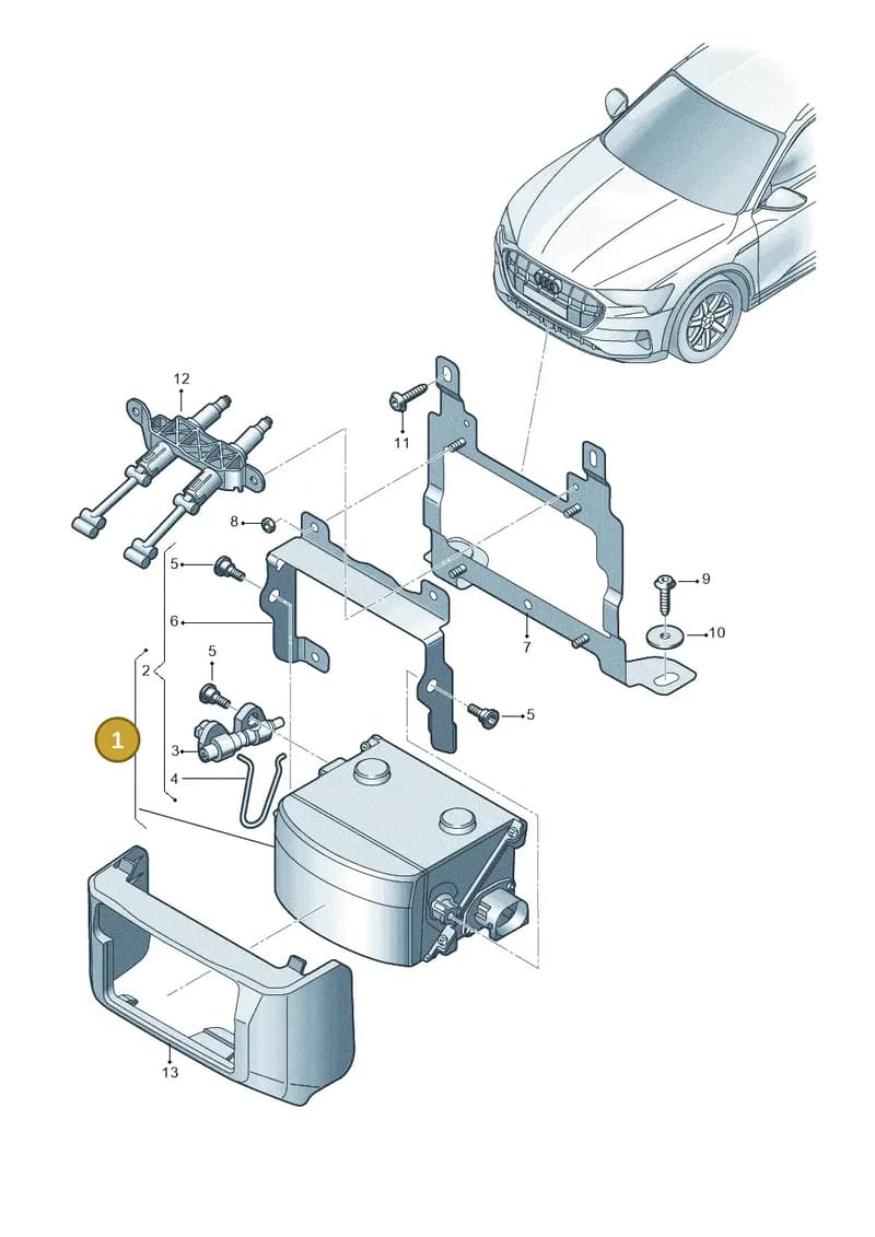 4KE907639G — Audi Q8 e-tron (2018-2025) diagram 586907639, position 1
